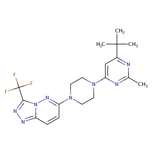 4-tert-butyl-2-methyl-6-{4-[3-(trifluoromethyl)-[1,2,4]triazolo[4,3-b]pyridazin-6-yl]piperazin-1-yl}pyrimidine