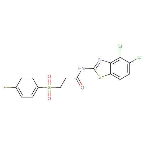 N-(4,5-dichloro-1,3-benzothiazol-2-yl)-3-(4-fluorobenzenesulfonyl)propanamide