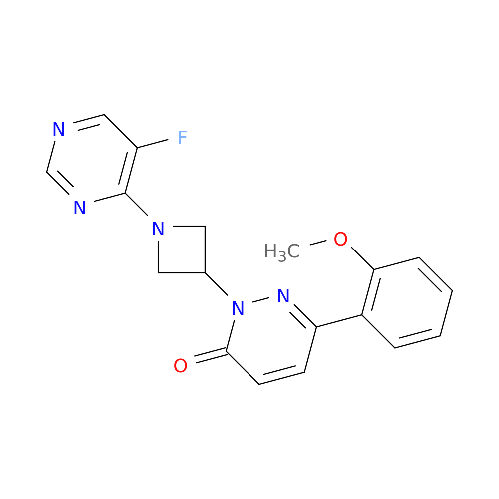 2-[1-(5-fluoropyrimidin-4-yl)azetidin-3-yl]-6-(2-methoxyphenyl)-2,3-dihydropyridazin-3-one