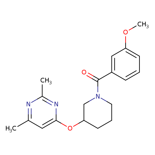4-{[1-(3-methoxybenzoyl)piperidin-3-yl]oxy}-2,6-dimethylpyrimidine
