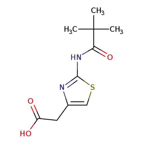 2-[2-(2,2-dimethylpropanamido)-1,3-thiazol-4-yl]acetic acid