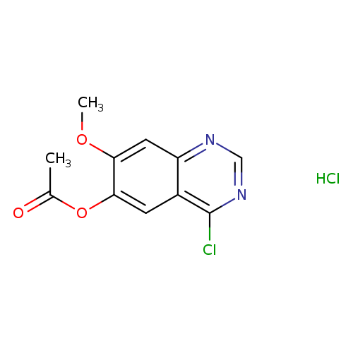6-Quinazolinol, 4-chloro-7-methoxy-, 6-acetate, hydrochloride (1:1)
