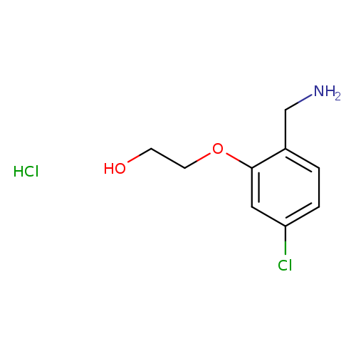 2-[2-(aminomethyl)-5-chlorophenoxy]ethan-1-ol hydrochloride
