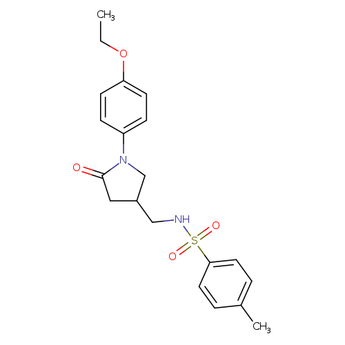 N-{[1-(4-ethoxyphenyl)-5-oxopyrrolidin-3-yl]methyl}-4-methylbenzene-1-sulfonamide