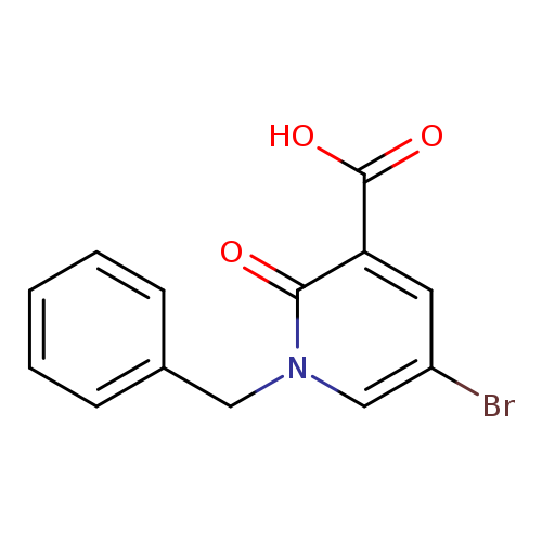 1-benzyl-5-bromo-2-oxo-1,2-dihydropyridine-3-carboxylic acid