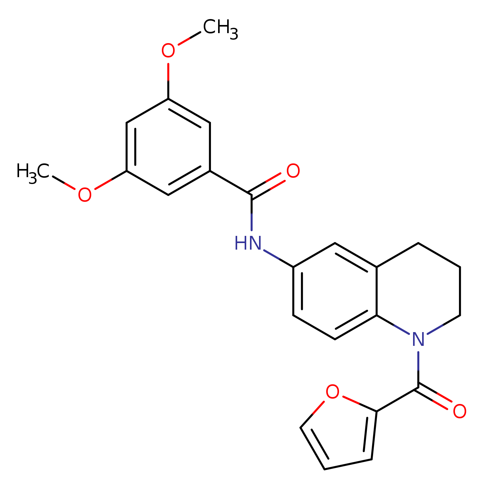 N-[1-(furan-2-carbonyl)-1,2,3,4-tetrahydroquinolin-6-yl]-3,5-dimethoxybenzamide