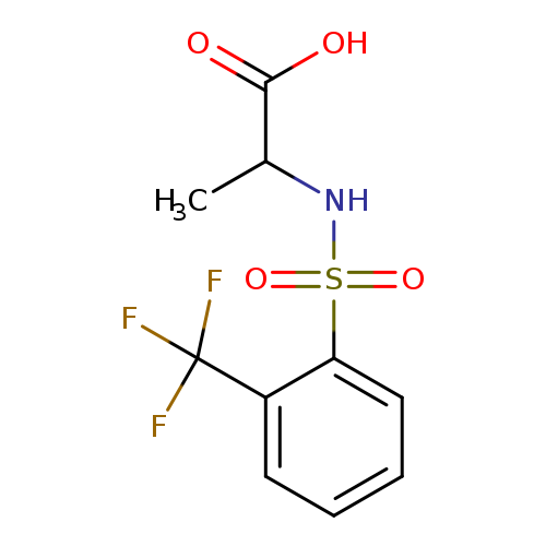 2-[2-(trifluoromethyl)benzenesulfonamido]propanoic acid