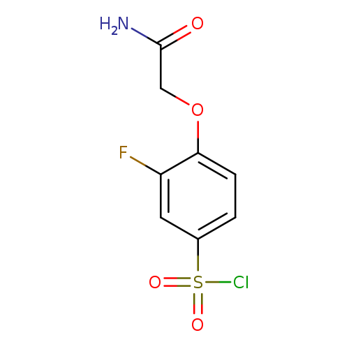 4-Carbamoylmethoxy-3-fluoro-benzenesulfonyl chloride