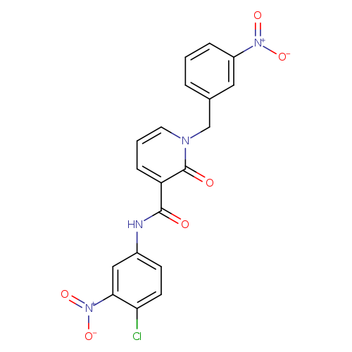 N-(4-chloro-3-nitrophenyl)-1-[(3-nitrophenyl)methyl]-2-oxo-1,2-dihydropyridine-3-carboxamide