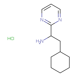 2-cyclohexyl-1-(pyrimidin-2-yl)ethan-1-aminehydrochloride