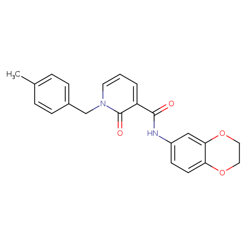 N-(2,3-dihydro-1,4-benzodioxin-6-yl)-1-[(4-methylphenyl)methyl]-2-oxo-1,2-dihydropyridine-3-carboxamide