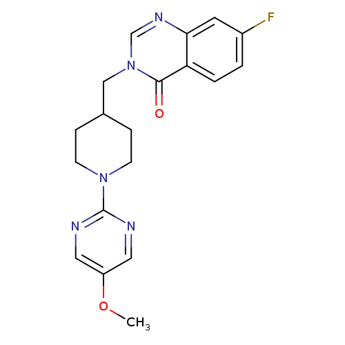 7-fluoro-3-{[1-(5-methoxypyrimidin-2-yl)piperidin-4-yl]methyl}-3,4-dihydroquinazolin-4-one