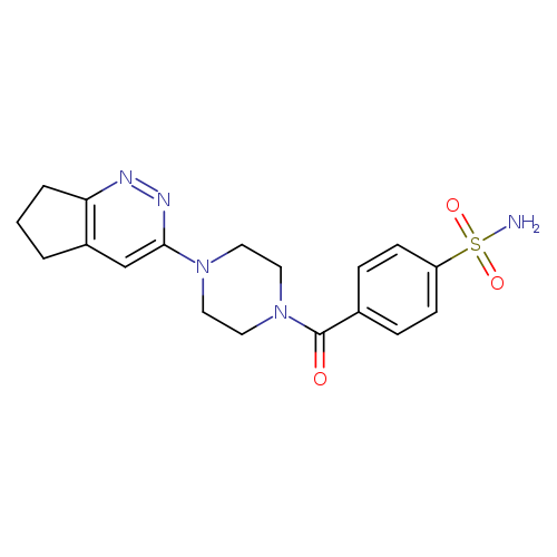 4-(4-{5H,6H,7H-cyclopenta[c]pyridazin-3-yl}piperazine-1-carbonyl)benzene-1-sulfonamide