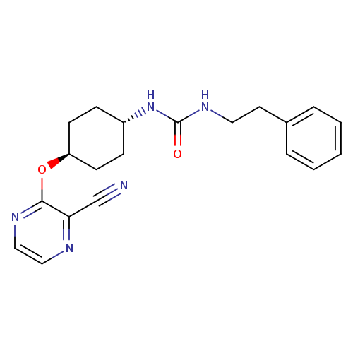 1-(2-phenylethyl)-3-[(1r,4r)-4-[(3-cyanopyrazin-2-yl)oxy]cyclohexyl]urea