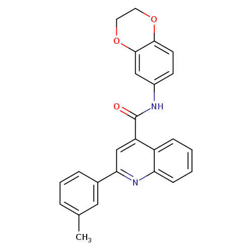 N-(2,3-dihydro-1,4-benzodioxin-6-yl)-2-(3-methylphenyl)-4-quinolinecarboxamide
