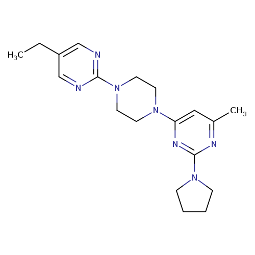 4-[4-(5-ethylpyrimidin-2-yl)piperazin-1-yl]-6-methyl-2-(pyrrolidin-1-yl)pyrimidine