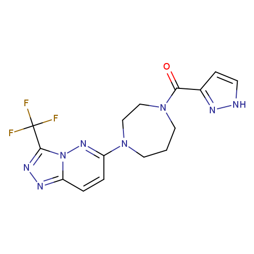 1-(1H-pyrazole-3-carbonyl)-4-[3-(trifluoromethyl)-[1,2,4]triazolo[4,3-b]pyridazin-6-yl]-1,4-diazepane