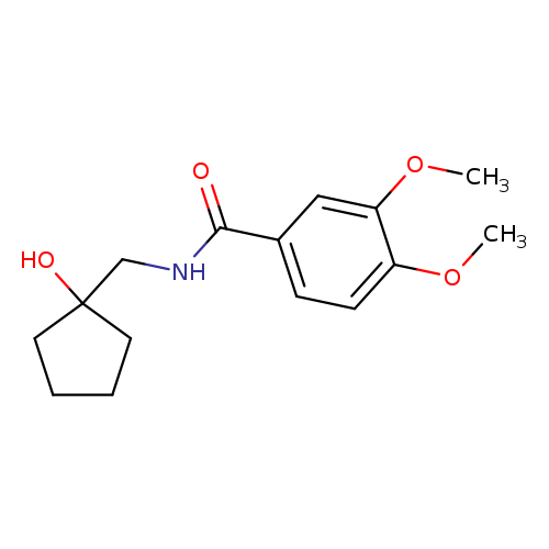 N-[(1-hydroxycyclopentyl)methyl]-3,4-dimethoxybenzamide