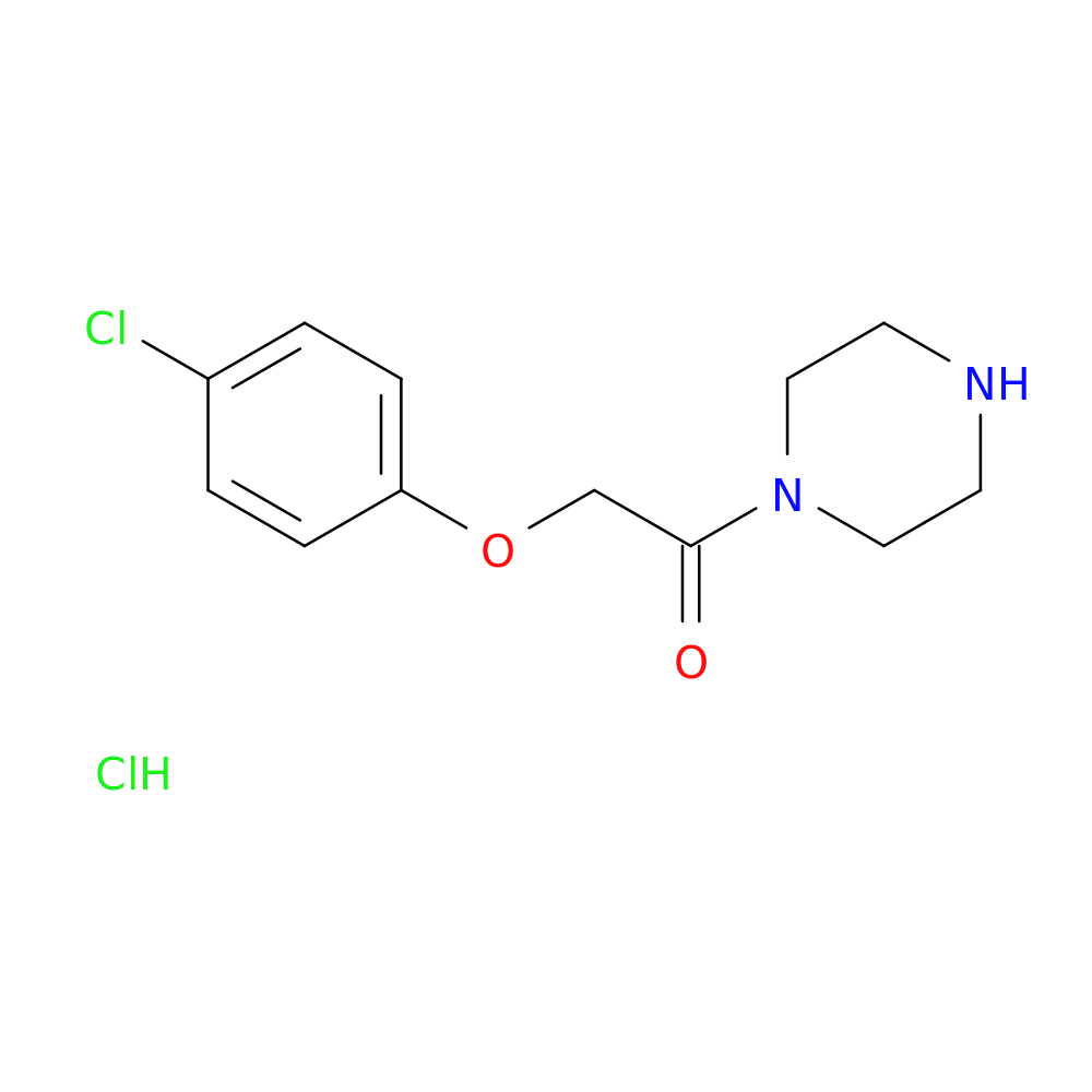 2-(4-chlorophenoxy)-1-(piperazin-1-yl)ethan-1-one hydrochloride