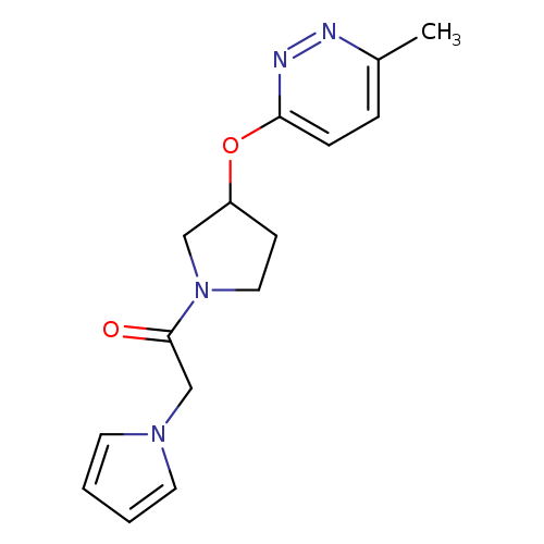 1-{3-[(6-methylpyridazin-3-yl)oxy]pyrrolidin-1-yl}-2-(1H-pyrrol-1-yl)ethan-1-one
