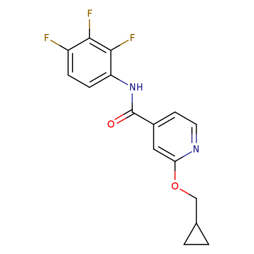 2-(cyclopropylmethoxy)-N-(2,3,4-trifluorophenyl)pyridine-4-carboxamide