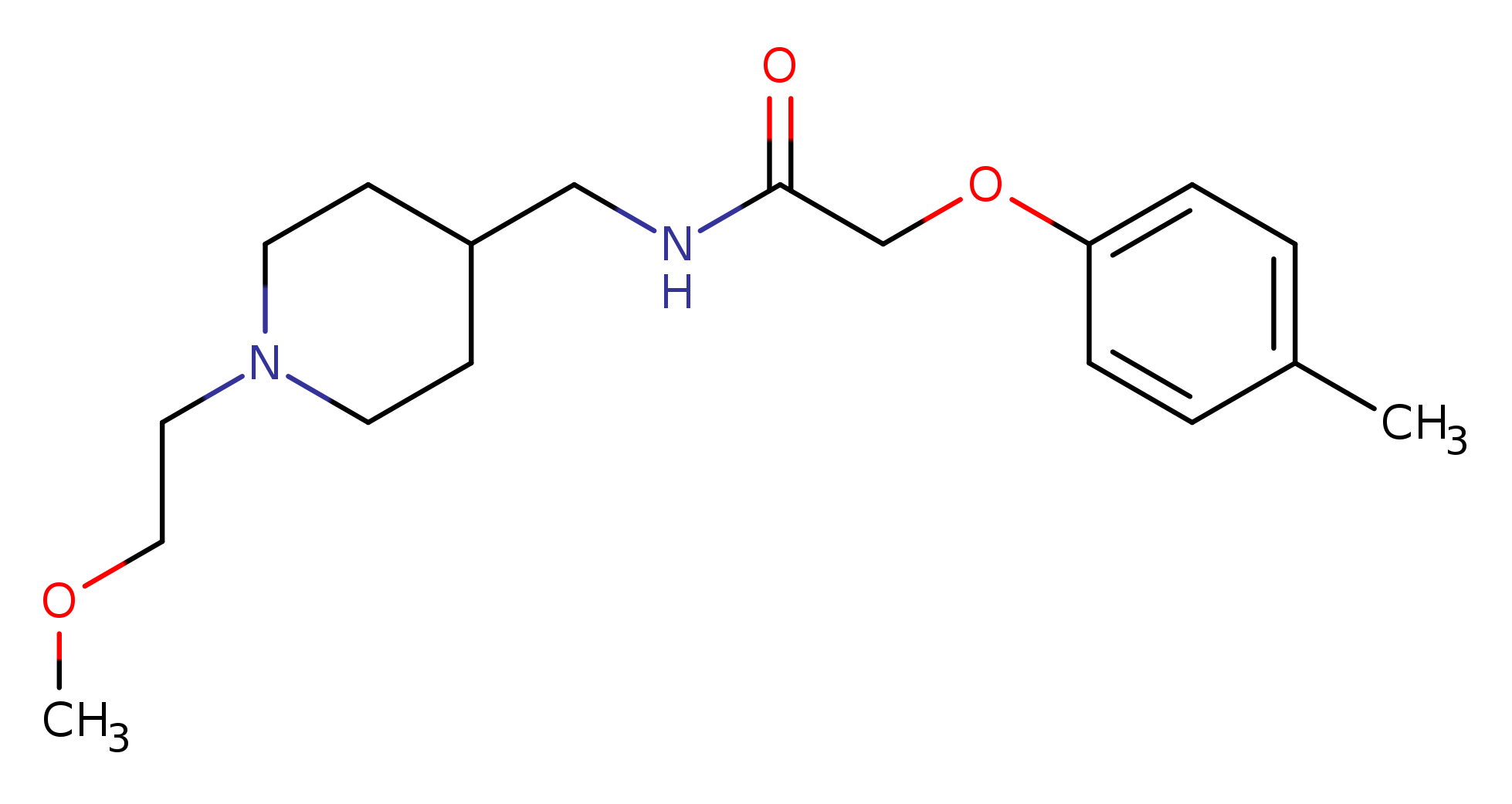 N-{[1-(2-methoxyethyl)piperidin-4-yl]methyl}-2-(4-methylphenoxy)acetamide