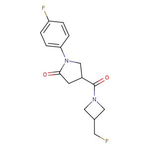 4-[3-(fluoromethyl)azetidine-1-carbonyl]-1-(4-fluorophenyl)pyrrolidin-2-one