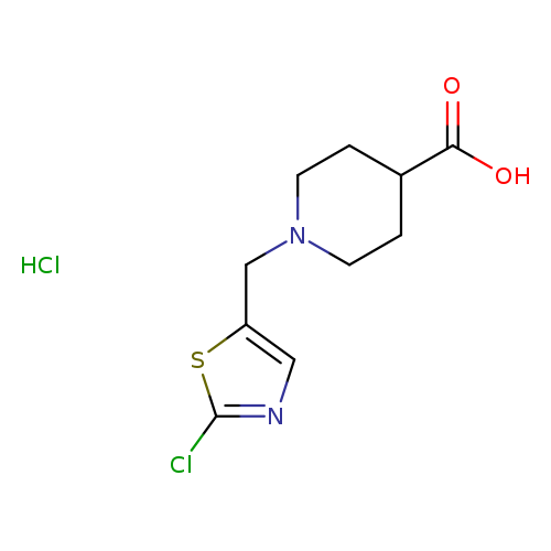 1-[(2-chloro-1,3-thiazol-5-yl)methyl]piperidine-4-carboxylic acid hydrochloride