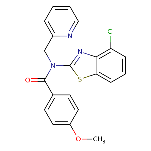 N-(4-chloro-1,3-benzothiazol-2-yl)-4-methoxy-N-[(pyridin-2-yl)methyl]benzamide