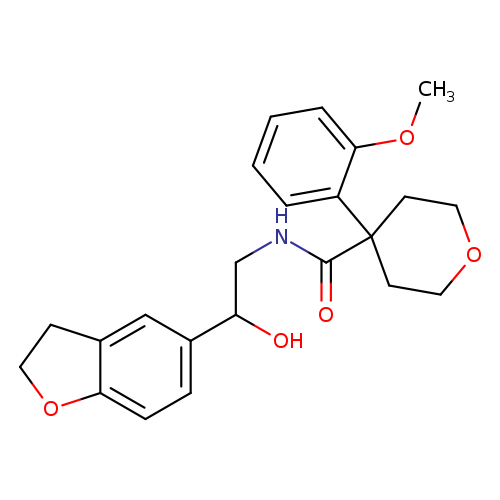 N-[2-(2,3-dihydro-1-benzofuran-5-yl)-2-hydroxyethyl]-4-(2-methoxyphenyl)oxane-4-carboxamide