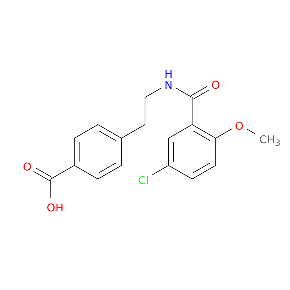 4-{2-[(5-chloro-2-methoxyphenyl)formamido]ethyl}benzoic acid