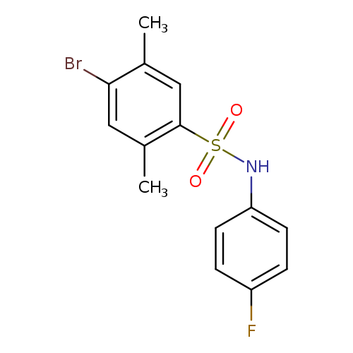 4-bromo-N-(4-fluorophenyl)-2,5-dimethylbenzene-1-sulfonamide