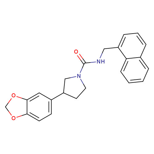3-(2H-1,3-benzodioxol-5-yl)-N-[(naphthalen-1-yl)methyl]pyrrolidine-1-carboxamide