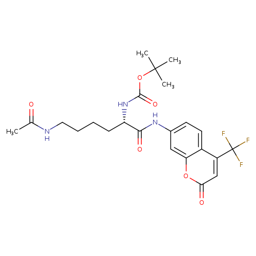 tert-Butyl (S)-(6-acetamido-1-oxo-1-((2-oxo-4-(trifluoromethyl)-2H-chromen-7-yl)amino)hexan-2-yl)carbamate