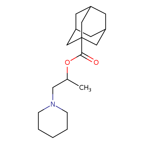 1-methyl-2-(1-piperidinyl)ethyl 1-adamantanecarboxylate