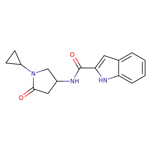 N-(1-cyclopropyl-5-oxopyrrolidin-3-yl)-1H-indole-2-carboxamide