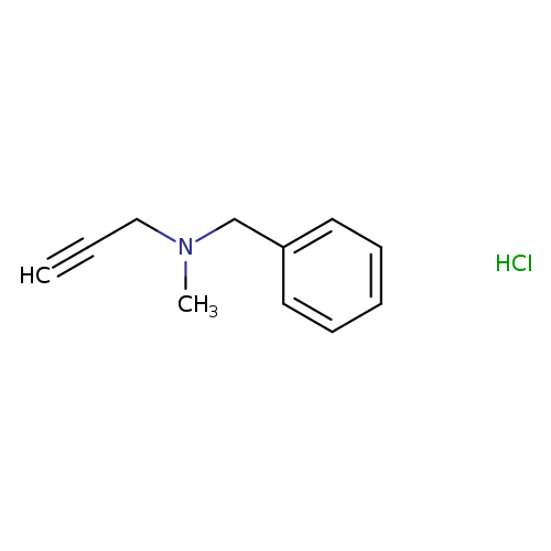 Benzenemethanamine, N-methyl-N-2-propyn-1-yl-, hydrochloride (1:1)