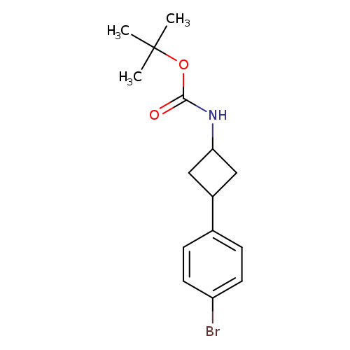 Carbamic acid, N-[3-(4-bromophenyl)cyclobutyl]-, 1,1-dimethylethyl ester
