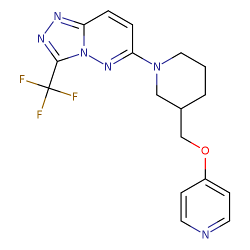 4-({1-[3-(trifluoromethyl)-[1,2,4]triazolo[4,3-b]pyridazin-6-yl]piperidin-3-yl}methoxy)pyridine