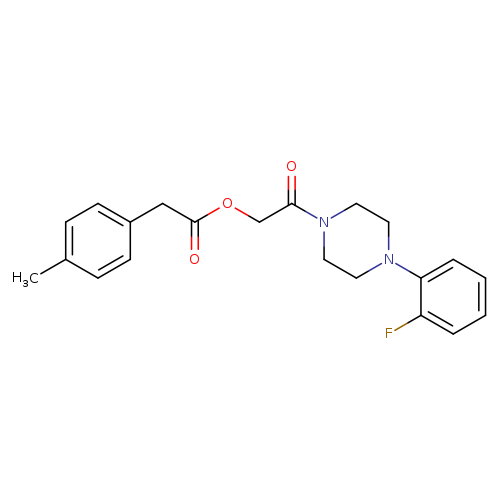 2-[4-(2-fluorophenyl)piperazin-1-yl]-2-oxoethyl 2-(4-methylphenyl)acetate