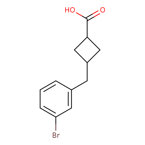 3-(3-Bromobenzyl)cyclobutanecarboxylic acid