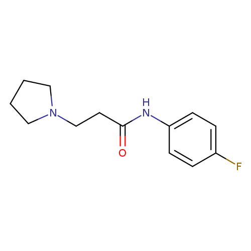 N-(4-fluorophenyl)-3-(1-pyrrolidinyl)propanamide