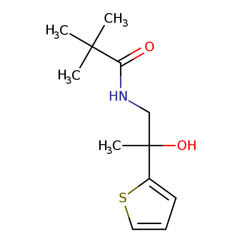 N-[2-hydroxy-2-(thiophen-2-yl)propyl]-2,2-dimethylpropanamide