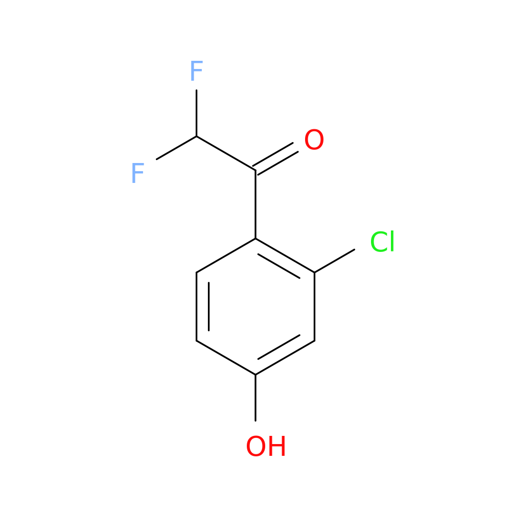1-(2-chloro-4-hydroxyphenyl)-2,2-difluoroethan-1-one