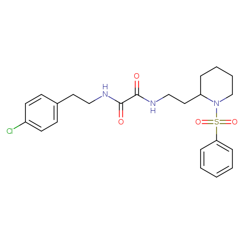 N-{2-[1-(benzenesulfonyl)piperidin-2-yl]ethyl}-N'-[2-(4-chlorophenyl)ethyl]ethanediamide