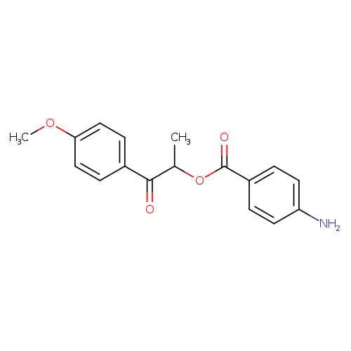 2-(4-Methoxyphenyl)-1-methyl-2-oxoethyl 4-aminobenzoate