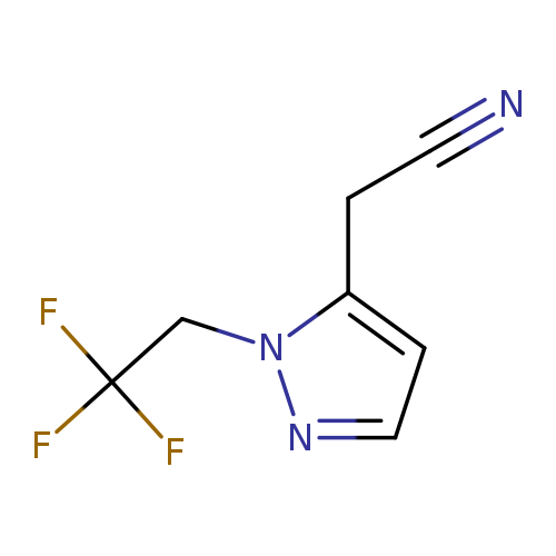 2-(1-(2,2,2-trifluoroethyl)-1H-pyrazol-5-yl)acetonitrile