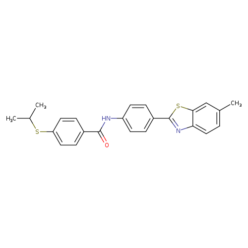 N-[4-(6-methyl-1,3-benzothiazol-2-yl)phenyl]-4-(propan-2-ylsulfanyl)benzamide