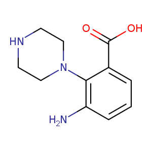 Benzoic acid,3-amino-2-(1-piperazinyl)-
