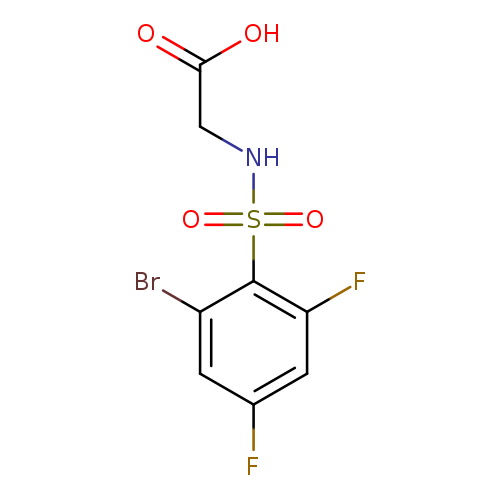 [[(2-BROMO-4,6-DIFLUOROPHENYL)SULFONYL]AMINO]ACETIC ACID